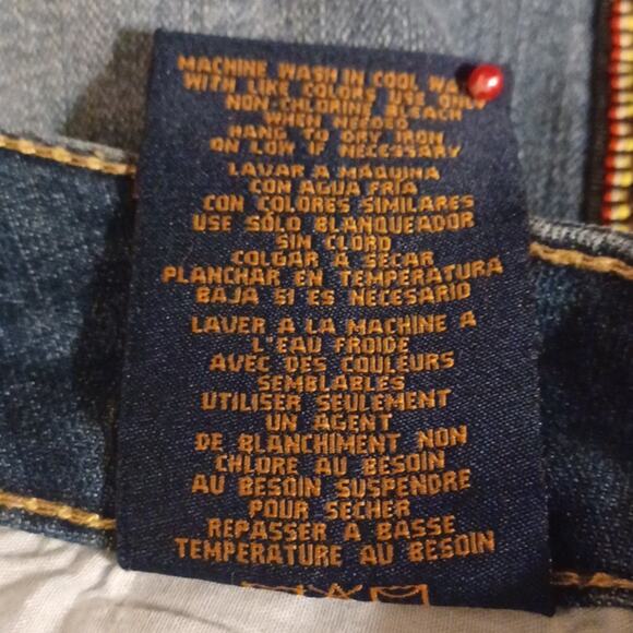 7 SEVEN Women's Denim Crop Jeans with Embroidered Strip. Size 2. - Picture 10 of 16